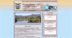 Desktop Screenshot of lapuertadelsolhotel.com.ar